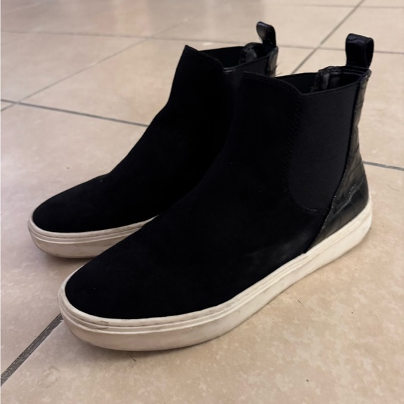 H&M Suede High Top Platform Sneakers (Black, 6) - Picture 2 of 5